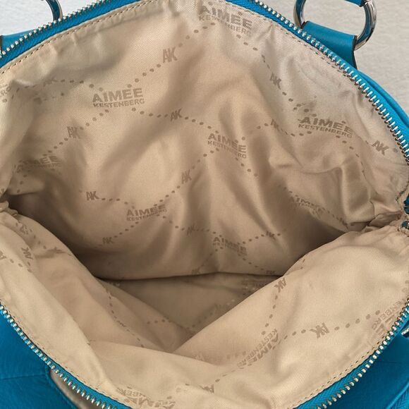 Aimee Kestenberg Canvas Lucy Satchel w/Front Pockets Handbag Bag - Picture 13 of 13